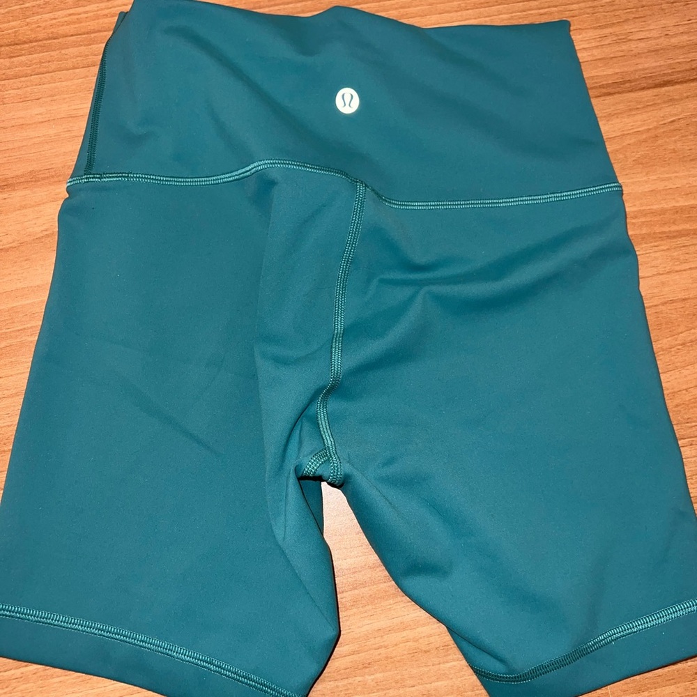 lululemon athletica Deep Teal Bike Shorts
